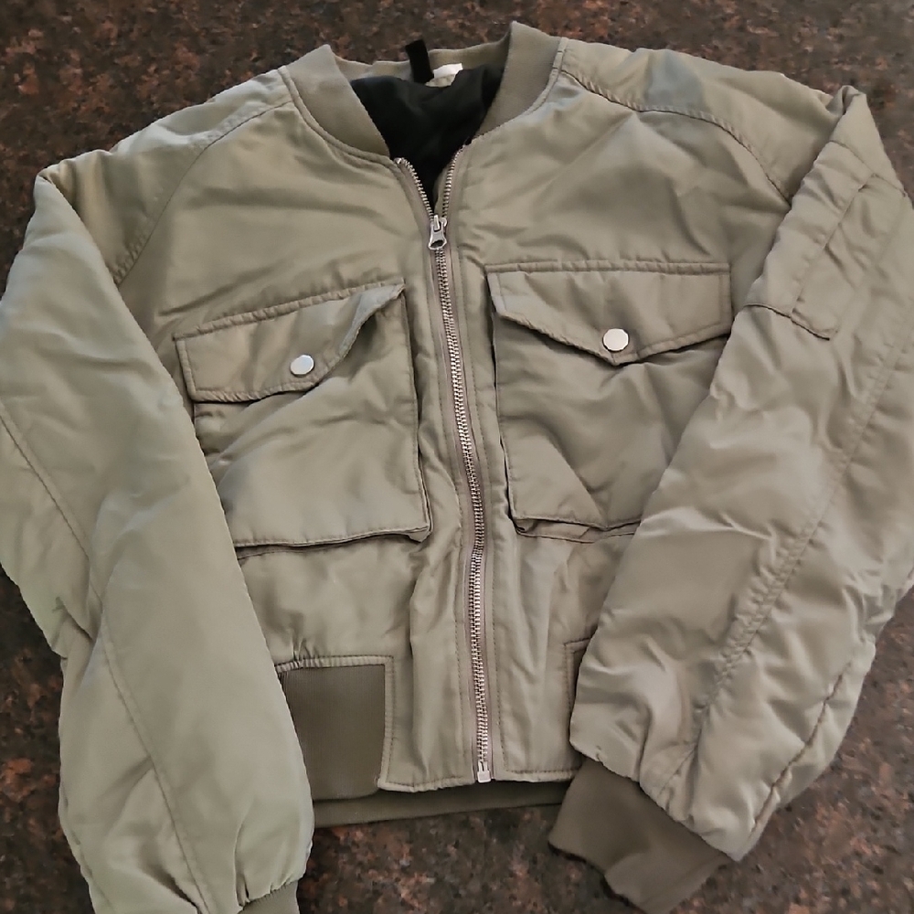 H&M Khaki Bomber Jacket
